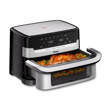 Air Fryer Tefal EY922DE0 με Διπλό Αποσπώμενο Κάδο 9lt Μαύρο Air Fryer Tefal EY922DE0 με Διπλό Αποσπώμενο Κάδο 9lt Μαύρο